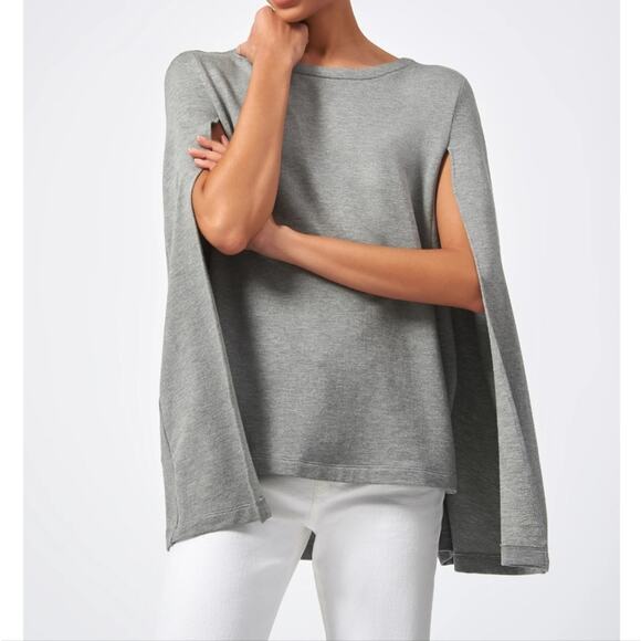 Kal Rieman Sweaters - Kal Rieman Heather Grey Cape Sweatshirt S